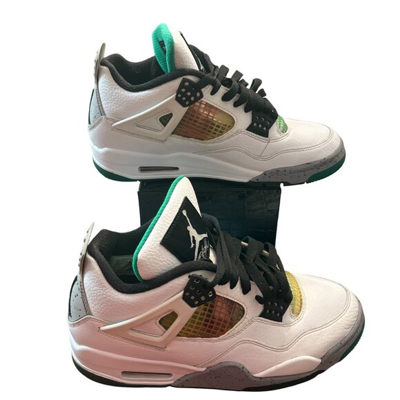 Jordan Women's Jordan 4 Rasta Green - Picture 4 of 16